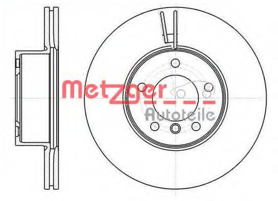Тормозной диск METZGER 61194.10