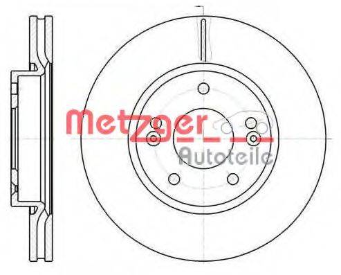 Тормозной диск METZGER 61208.10