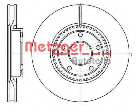 Тормозной диск METZGER 61217.10