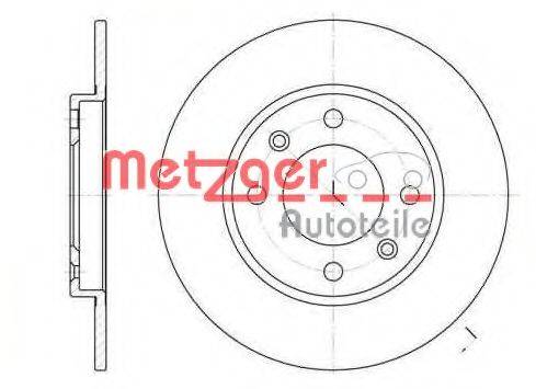 Тормозной диск METZGER 6128.00