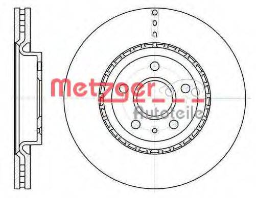 Тормозной диск METZGER 61283.10