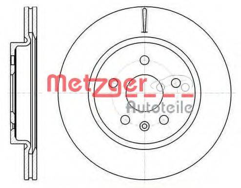 Тормозной диск METZGER 61284.10