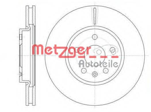 Тормозной диск METZGER 61286.10