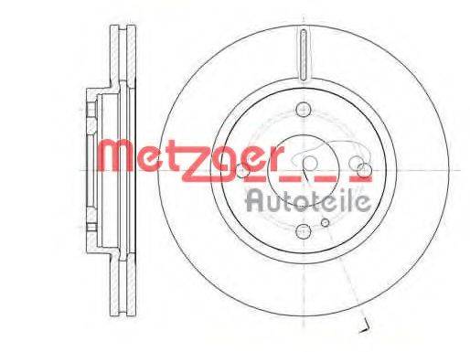 Тормозной диск METZGER 61299.10