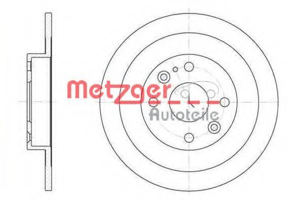 METZGER 614800 Тормозной диск