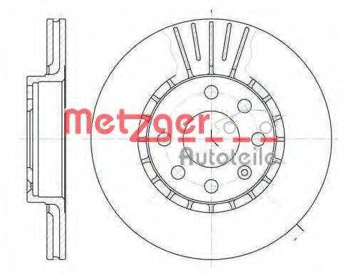 METZGER 617410 Тормозной диск