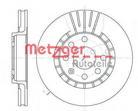 Тормозной диск METZGER 6178.10