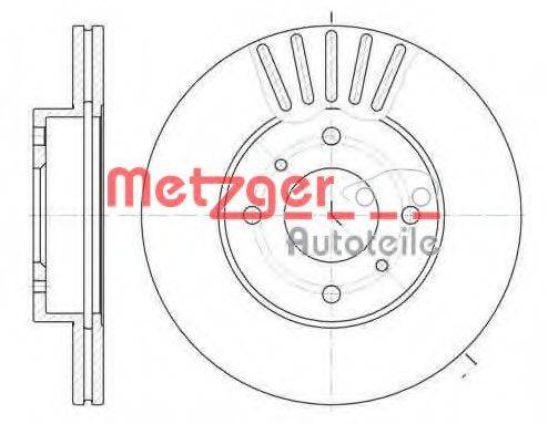 Тормозной диск METZGER 6179.10