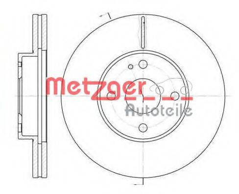 Тормозной диск METZGER 6184.10