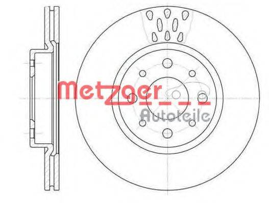 Тормозной диск METZGER 6189.10