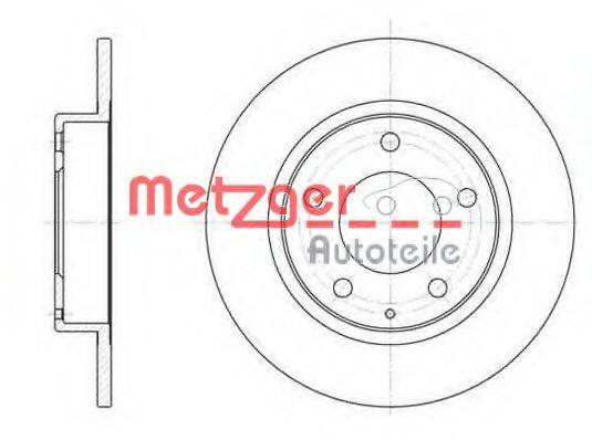 Тормозной диск METZGER 6206.00