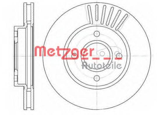Тормозной диск METZGER 6211.10
