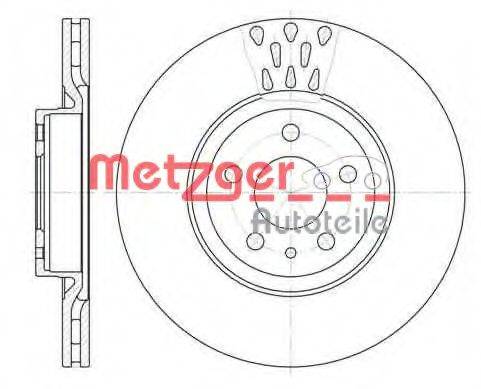 METZGER 631610 Тормозной диск