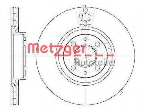 Тормозной диск METZGER 6316.11