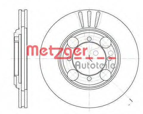 Тормозной диск METZGER 6375.10