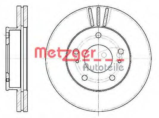 Тормозной диск METZGER 6444.10