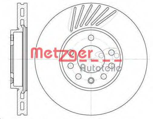 METZGER 649410 Тормозной диск