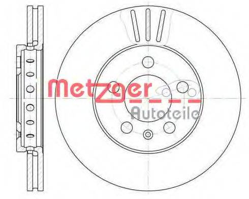 METZGER 654510 Тормозной диск