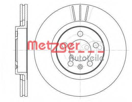 Тормозной диск METZGER 6546.10