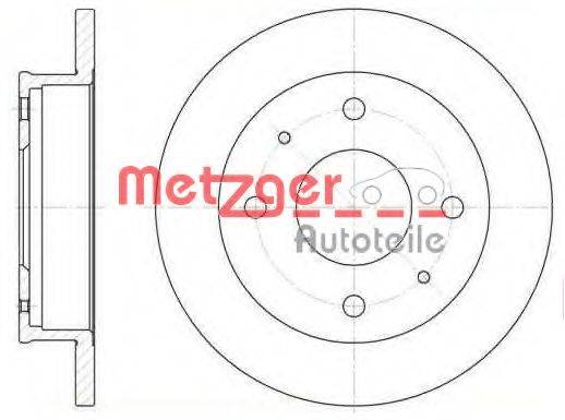 Тормозной диск METZGER 6110429