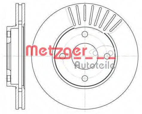 METZGER 657510 Тормозной диск