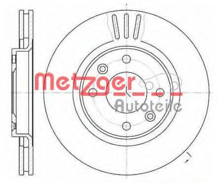 Тормозной диск METZGER 6603.10