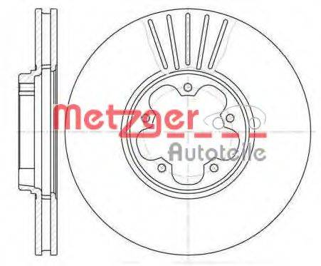 METZGER 660910 Тормозной диск