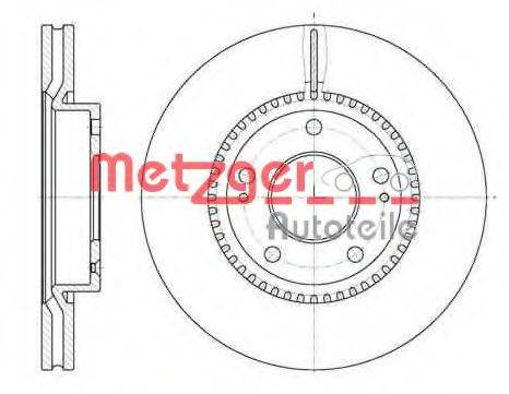 METZGER 666310 Тормозной диск