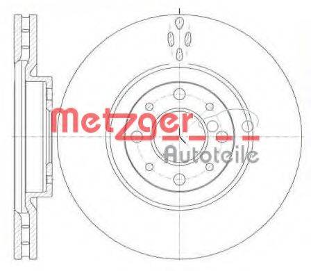 Тормозной диск METZGER 6110463