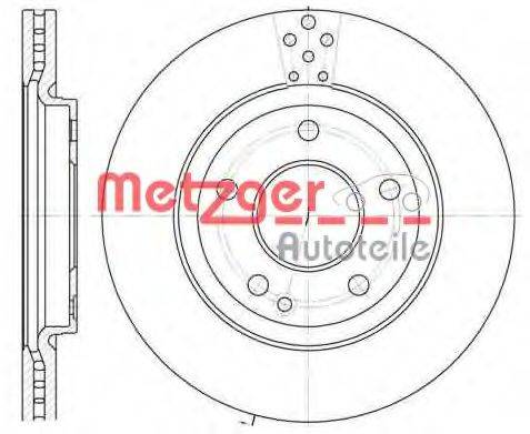 METZGER 6110298 Тормозной диск
