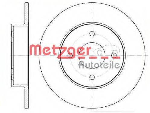 METZGER 678800 Тормозной диск