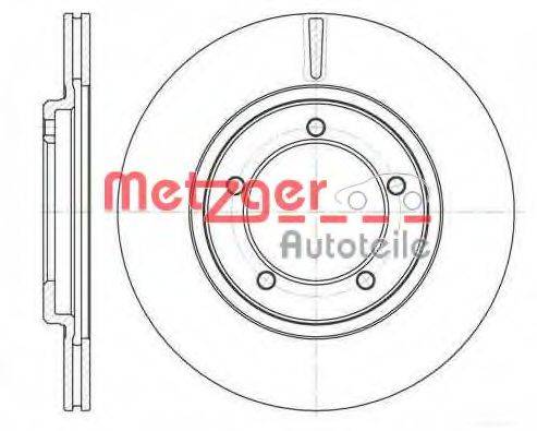 Тормозной диск METZGER 6110703