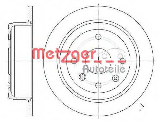 METZGER 687600 Тормозной диск