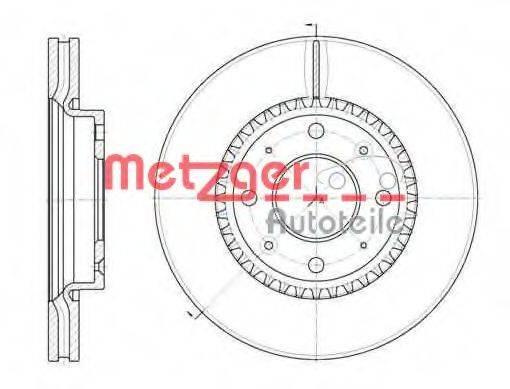 METZGER 688910 Тормозной диск