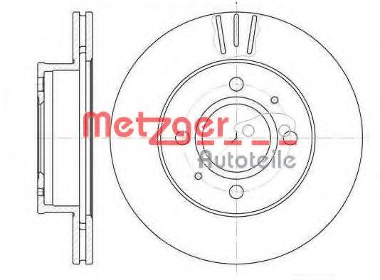 Тормозной диск METZGER 6110237