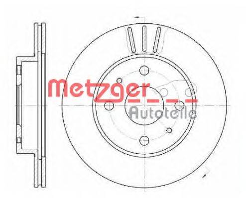 Тормозной диск METZGER 6110317