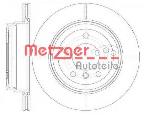 METZGER 697710 Тормозной диск