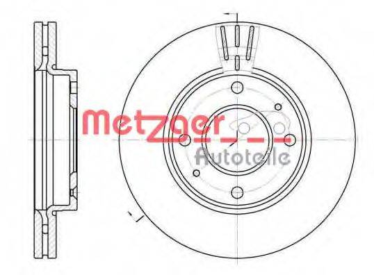 METZGER 698710 Тормозной диск