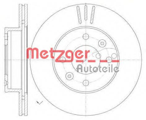 METZGER 699010 Тормозной диск