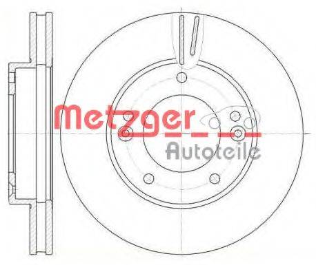 METZGER 6110271 Тормозной диск