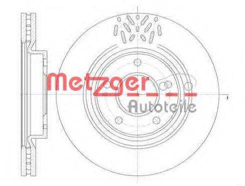 METZGER 6110250 Тормозной диск