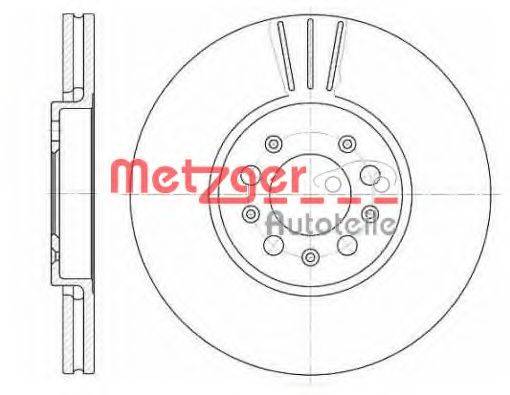 Тормозной диск METZGER 6544.10