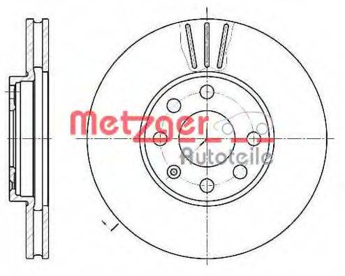 Тормозной диск METZGER 6572.10