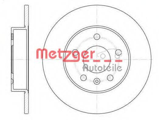 METZGER 657800 Тормозной диск