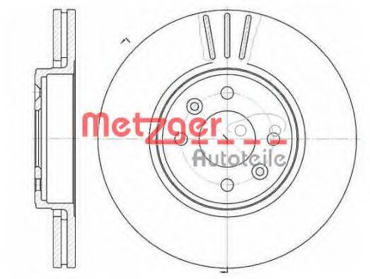 Тормозной диск METZGER 6583.10