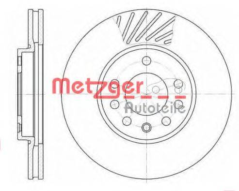 Тормозной диск METZGER 6584.10