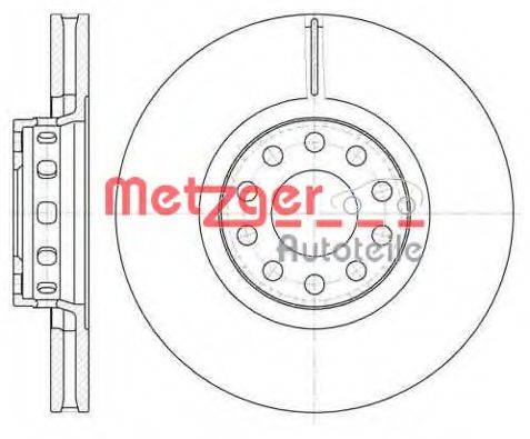 Тормозной диск METZGER 6110462