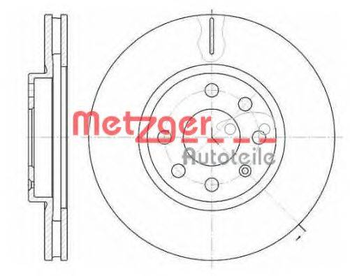 Тормозной диск METZGER 6611.10
