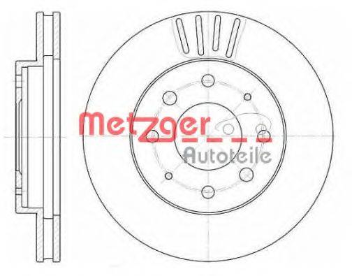 METZGER 662510 Тормозной диск