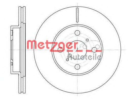METZGER 663510 Тормозной диск